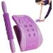 Adjustable Lumbar Support Board - 3-Stage Back Massager & Spine Cracker in Charming Purple - Enhance Lower Back Pain Relief - Buy Online on GoSupps.com