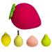 5 Makeup Sponge Set Soft Makeup Blender for Foundation Cute Fruit Shaped Cosmetics Sponge Blender Makeup Applicator Sponge Powder Puff Makeup Blending Eggs for Powder Cream and Liquid