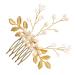 Ipetboom Braid Headband Hair Accessories Comb Wedding Headband Headdress Hair Comb Vintage s Hair Teasing Comb Gold Hair Ties Gold Trim Rhinestone Barrettes To Weave Decorate Pearl Bride