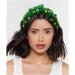 Green Vintage Rhinestone Pearl Knotted Headband Elastic Fashion Green Wide Headbands St.Patrick's Day Headband for Women Girls Hair Accessories - Buy Online on GoSupps.com