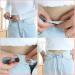 6 Pcs Adjustable Jean Button Pins for Pants - No Sew, No Tools Required | Instant Waist Tightener for Jeans | Reusable and Simple Installation (Style 1) - Buy Online on GoSupps.com