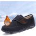 Men's Wide Diabetic Edema Adjustable Shoes - Black, Size 12 | Orthopedic Shoes for Swollen Feet & Plantar Fasciitis - Buy Online on GoSupps.com