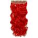 120G Hair Extensions One Piece Clip In Curly Hairpieces Wavy 5 Clips For Women Ladies Beauty (24" Inch/60CM Red) - Buy Online on GoSupps.com