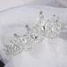 Baroque Queen Crystal Crown and Tiara - Silver COCIDE Women's Headband for Bride, Bridesmaids, Halloween Costume | Mermaid Princess Tiaras Hair Accessories - Clear+Silver - Buy Online on GoSupps.com