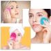 Silicone Ultrasonic Facial Cleansing Brush & Massager - Rechargeable & Waterproof Sonic Electric Exfoliator for Anti-Aging (Rose) - Buy Online on GoSupps.com
