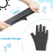UV Gloves for Gel Manicures - Fingerless UPF50+ Protection for Nail Lamps - All-Black Silicone Design - Buy Online on GoSupps.com