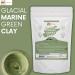 mGanna 100% Natural Glacial Marine Green Clay 454 GMS / 1 LBS for Facial Masks Creams Body Wraps Soft Peels and Scrubs Skin Tightening and Soap Making - Buy Online on GoSupps.com