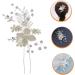 FRCOLOR Pearl Hair Pin Bridal Crystal Hair Clip Rhinestone Barrettes Headpiece for Women Bridal Hair Comb Bridal Hair Accessories Flower Girl Hair up Rhinestone Rhinestones Bride - Buy Online on GoSupps.com