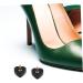 5 Pairs Heart-Shaped High Heel Pads - Replacement Heel Tips & Caps for Shoe Repair - PVC Black Accessories - Buy Online on GoSupps.com