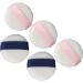 Round Powder Puff Velvet 5 Pieces Skin-Friendly Powder Makeup Double Sided Portable Soft for Home Travel Office - Buy Online on GoSupps.com