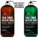 BOTANIC HEARTH Tea Tree Body Wash with British Rose Extract - 16 fl oz | For Nails, Athlete's Foot, Ringworm, Jock Itch, Acne, Eczema, Body Odor | Soothes Itching, Promotes Healthy Skin & Feet - Buy Online on GoSupps.com
