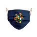 Mask Rubik's Cube navy blue rubber bands orange blue 1 unit (pack of 1)