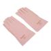 Sorandy Sorandy Protective Manicure Gloves Fine Seams UV Protection for Cooler Hands Suitable for Drying Nail Gel Medium Size Cotton Fibre (Pale Pink Grey)