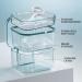 Denture Case Denture Cup for Soaking Dentures Denture Bath Box with Rinsing Basket Portable False Teeth Storage Containers Thorough Cleaning of Dentures Retainer Clear Braces (Black-1) - Buy Online on GoSupps.com