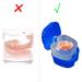 Retainer Case Portable Denture Box Easy-Clean Orthodontic Case Dental Braces Storage for Invisible Aligner False Teeth Container Mouth Guard Case Retainer Cleaner Holder (Dark Blue) - Buy Online on GoSupps.com