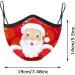 Riou Christmas Face Mask - Washable Breathable Fabric for Adults - Festive Motif Mouth & Nose Protection - Buy Online on GoSupps.com