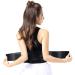 Lumbar support healthcare belt for older people for middle-aged people herniated disc lead self-warming infrared false protection belts waist/abdominal stoves black XL