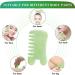 Premium Gua Sha Set - Jade & Buffalo Horn Massage Tools for Spa & Trigger Point Therapy (2PCs) | Perfect for Face Arm & Foot - Buy Online on GoSupps.com