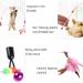 AWAVM 5 PCS Cat Teasers Cat Feather Wand Cat Toy Interactive Toy Feather Wand with Bell Natural Feather Refills - Buy Online on GoSupps.com