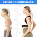 Adjustable Back Posture Corrector Brace Support Belt Back Band Invisible Spine Lumbar Shoulder Posture Correction For Women Men black XS - Buy Online on GoSupps.com