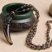 Soulnioi Tiger's Eye Bridge Bracelet & Vintage Obsidian Wolf Tooth Necklace Set - Buy Online on GoSupps.com