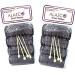 ALAZCO 8 pc Vintage Style Hair Rollers XLarge BRUSH ROLLERS & 8 PINS (8 XL Rollers) X-Large (Pack of 8)