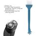 Multipurpose Electric Shaver Cleaning Brush - Soft Bristles PP Handle for Computers & Shaving - Buy Online on GoSupps.com