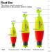 THKFISH Fishing Bobbers EVA Foam Floats Weighted Bobbers for Fishing Floats for Crappie Red/Yellow Snap-On Spring Fishing Buoy 5PCS /10pcs 3" B style - Buy Online on GoSupps.com