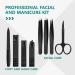 Professional 8Pcs Nail Clippers Set with Precision Tweezers - Stainless Steel for Thick Nails, Eyebrows, and Eyelashes Extensions - Black - Buy Online on GoSupps.com