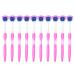 10Pcs Tongue Brush Long Handle Silicone Tongue Scraper Tongue Cleaner Helps Fight Bad Breath for Tongue Mouth(Pink)