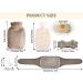 Investing Hot Water Bottle 1L - Rubber Heat Bottle with Waist Cover & Fleece Pull | Pain Relief for Legs Feet Neck & Waist (Brown) - Buy Online on GoSupps.com