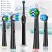 16Pcs Qitizu Toothbrush Head Compatible with Braun Oral B Electric Toothbrush Replacement Heads - Black - Buy Online on GoSupps.com