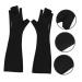 Healeved 3 Pairs Nail Gloves Fingerless Sun Gloves Sun Protection Gloves Fingerless Manicure Gloves Manicure Gloves Oveglove Fingerless Gloves Gauntlet Polyester Mj03 Gel -black - Buy Online on GoSupps.com