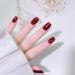 Glitter Nail Polish Wine Red Glitter Nail Varnish Long Lasting Chip Resistant & Quick Drying Nail Polish Gel for Women Girls Christmas DIY Nail Art at Home 10ML (Wine Red Glitter) - Buy Online on GoSupps.com