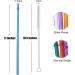 ALINK 12-Pack Glitter Reusable Clear Plastic Straws - 11 Long Tumbler Drinking Straws with Cleaning Brush - 10 Colors - Buy Online on GoSupps.com