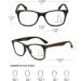 Koosufa Progressive Multifocus Reading Glasses for Men & Women - Anti-Blue Light Retro Design Wood Color Available in Multiple Strengths - Buy Online on GoSupps.com
