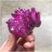 Rose red electroplated Crystal Gemstone Cluster Flower Reiki Crystal Stone for Home deocr - Buy Online on GoSupps.com