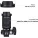 Reversible Lens Hood for Canon RF 24-240mm F4-6.3 is USM - Compatible with EOS R6 R5 RP R Camera | Replace Canon EW-78F Hood - Buy Online on GoSupps.com