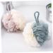 Zerodeko 4 Pcs Bath Sponge Body Powder Puff Shower Loufah Sponge | Large Bath Ball Skincare Tools for Shower | Double Color Bath Ball Pouf Net - 12.5X12.5cm - Buy Online on GoSupps.com