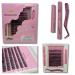 Eyelash Extension Kit with 156 Individual Lashes Lash Bond and Seal Tweezers and Remover (B3) Small