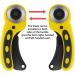 WORKLION 45mm Rotary Cutter Set - Ergonomic Design with Safety Lock | Ideal for Sewing, Quilting, Scrapbooking, and Arts & Crafts - Buy Online on GoSupps.com