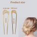 French Hair Pin U Shaped Metal (Pack of 4) - Ideal for Thick Hair - Elegant Hair Fork for Buns - Women's Hairstyle Accessories - Buy Online on GoSupps.com