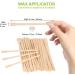 KGDUYC 200PC Wooden Wax Spatula for Hair Removal | Disposable Cosmetic Sticks | Versatile Waxing & Stirring Sticks - Buy Online on GoSupps.com
