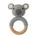 Kcnsieou Baby Teether - Safe Wooden Toy for Stroller Crib & Pacifier | Crochet Rattle Teething Ring - Buy Online on GoSupps.com