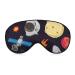 LynaRei Black Outer Space Sleep Mask Blindfold Planet Satellite Capsule Adjustable Super-Smooth Soft Eye Mask Cover for Men Women Travel and Nap Style-5