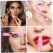 Ipetboom 3pcs Silicone Beauty Ruler Eye Shadow Lipstick Makeup Tool Eyeshadow Guide Template Eyebrow Pencil 15X4.15CM Pink-2 - Buy Online on GoSupps.com