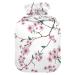 Heat bottle with reference 1 l of durable warm-up bag for handwheel warmer shoulder and neck pain cramps heating press and heat therapy pattern of cherry blossom pink green spring