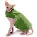 Caracaleap Soft & Warm Dog Sweater - Cozy T-Shirt for Small Dogs & Cats - Winter/Spring Fuzzy Coat in Green - Buy Online on GoSupps.com