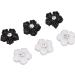 3D Flower Nail Art Decorations Black White DIY Nail Decoration with Resin Material - Buy Online on GoSupps.com