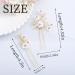 IYOU Bridal Hairpins - Gold Sparkly Crystal & Pearl Flower Hair Accessories for Women & Girls (2 Pack) - Buy Online on GoSupps.com